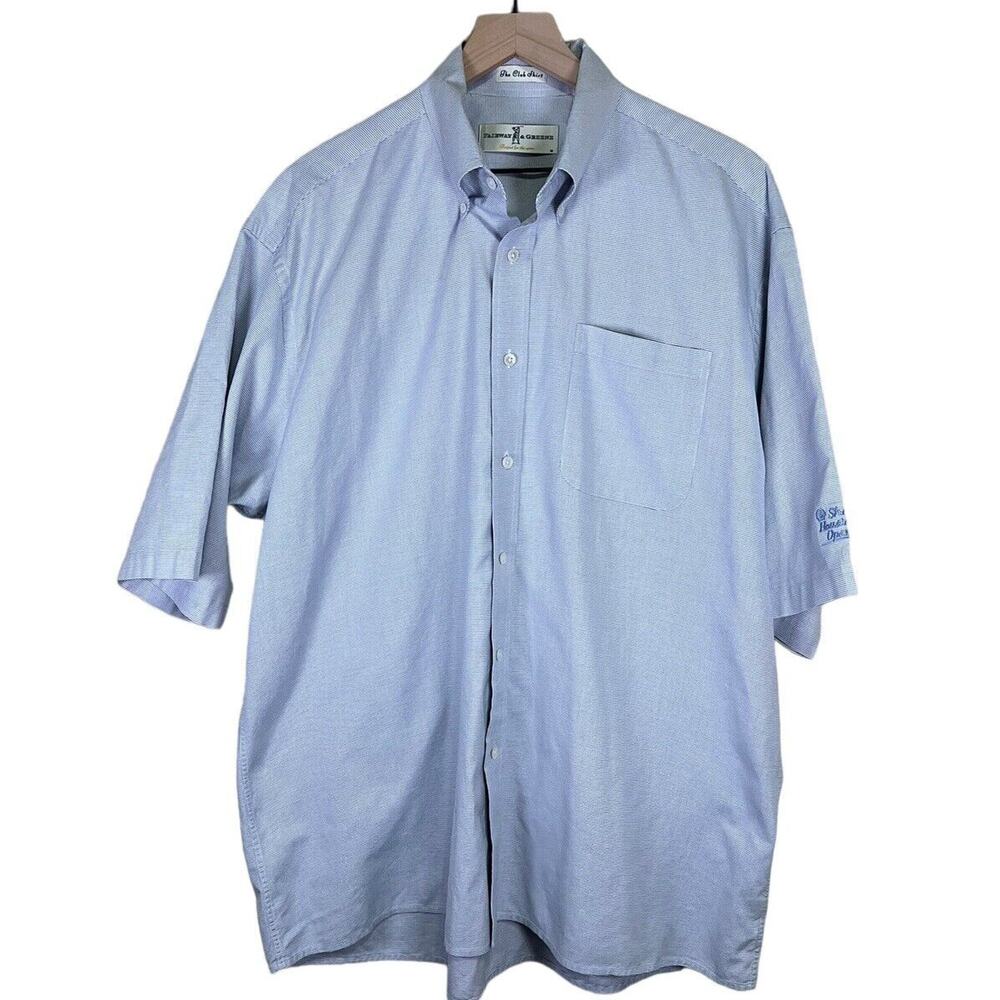 Mens XL Fairway & Greene Oxford Shirt Shell Houston Open Casual